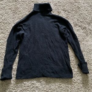 Women's Black Turtleneck Sweater